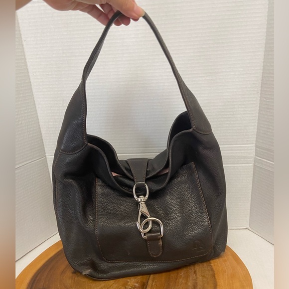 Dooney & Bourke Dark Brown Hobo Bag - Picture 1 of 10